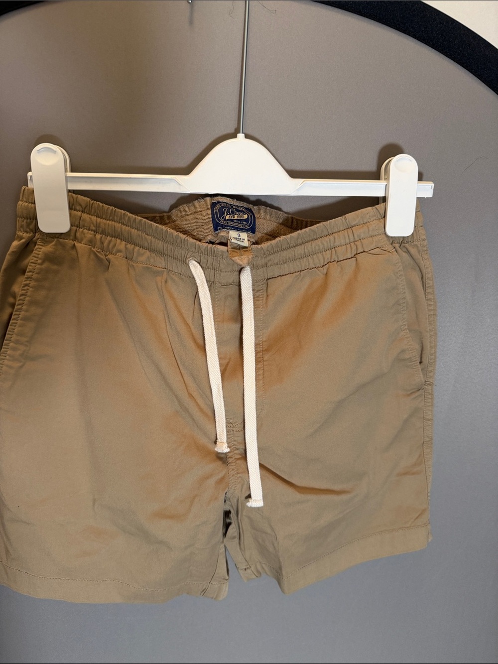 J. Crew Tan Drawstring Shorts